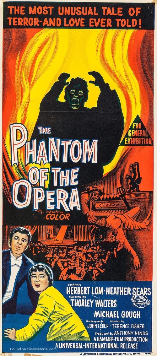 The Phantom of the Opera - Australian Movie Poster