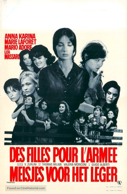 Le soldatesse - Belgian Movie Poster