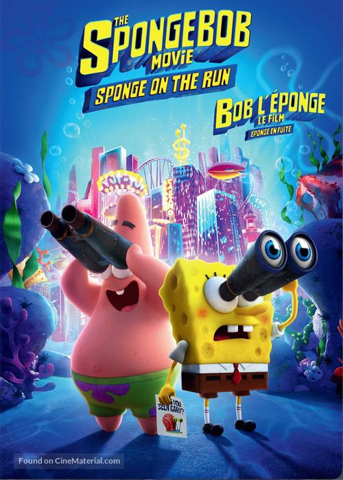 The SpongeBob Movie: Sponge on the Run - Canadian DVD movie cover