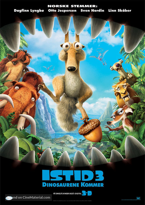 Ice Age: Dawn of the Dinosaurs - Norwegian Movie Poster