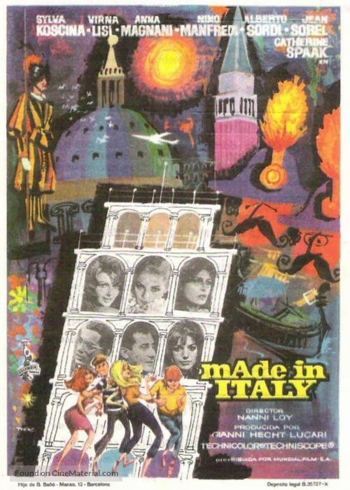 Made in Italy - Spanish Movie Poster