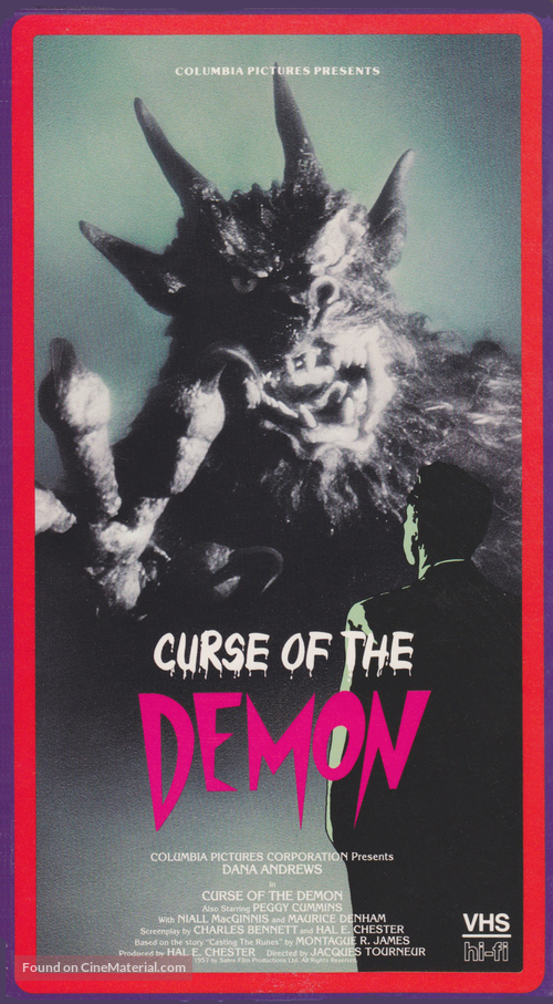 Night of the Demon - VHS movie cover