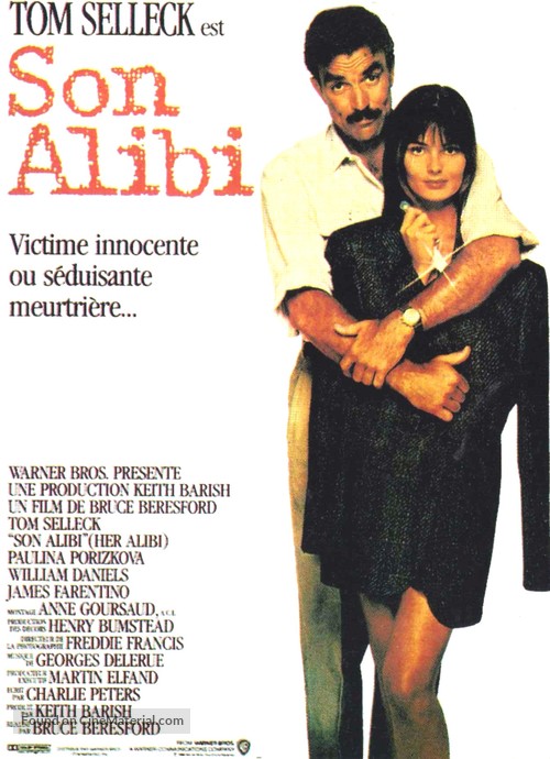 Her Alibi - French Movie Poster
