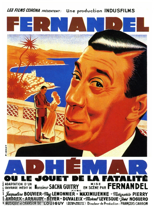 Adh&egrave;mar ou le jouet de la fatalit&egrave; - French Movie Poster