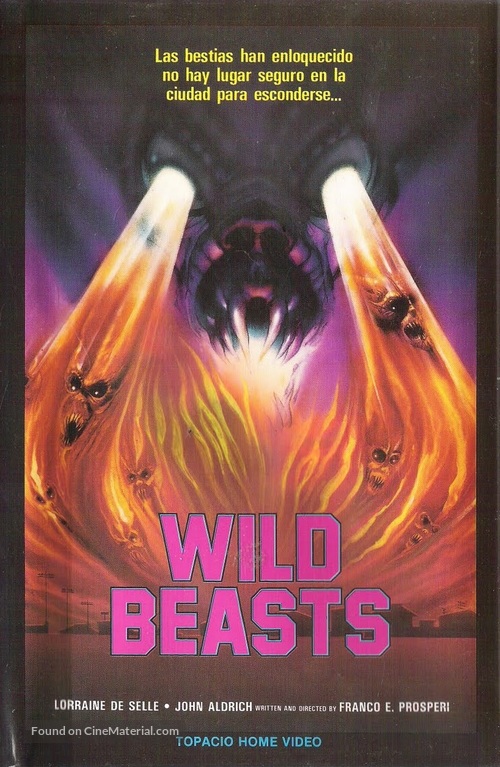 Wild beasts - Belve feroci - Spanish VHS movie cover