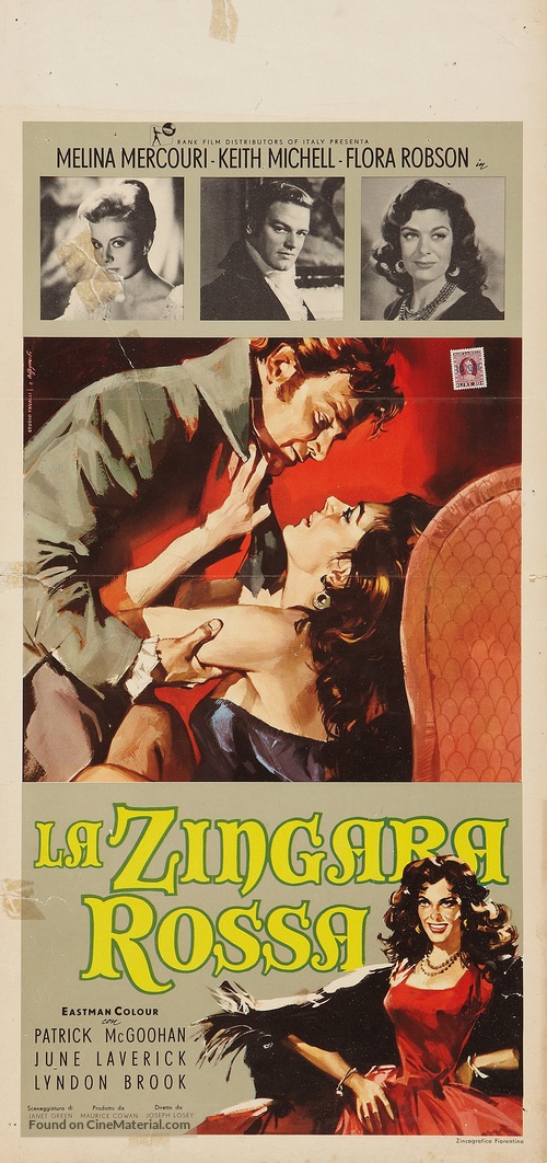 The Gypsy and the Gentleman - Italian Movie Poster