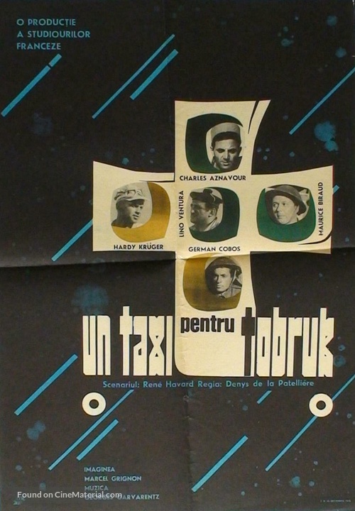 Un taxi pour Tobrouk - Romanian Movie Poster
