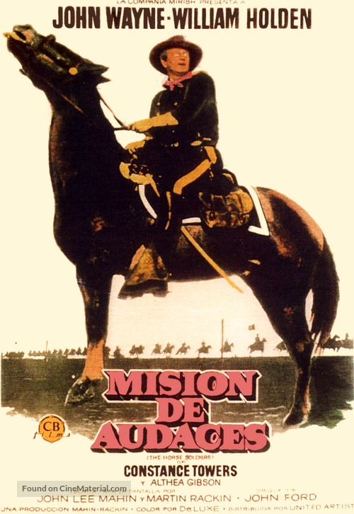 The Horse Soldiers - Spanish Movie Poster