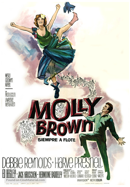 The Unsinkable Molly Brown - Spanish Movie Poster