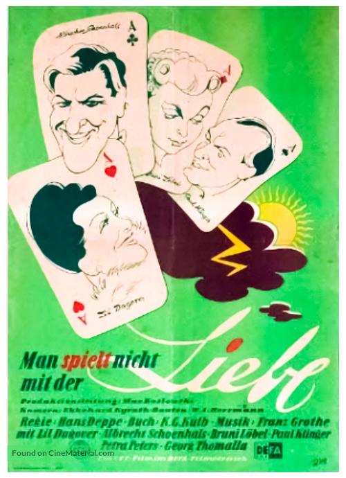 Man spielt nicht mit der Liebe - German Movie Poster