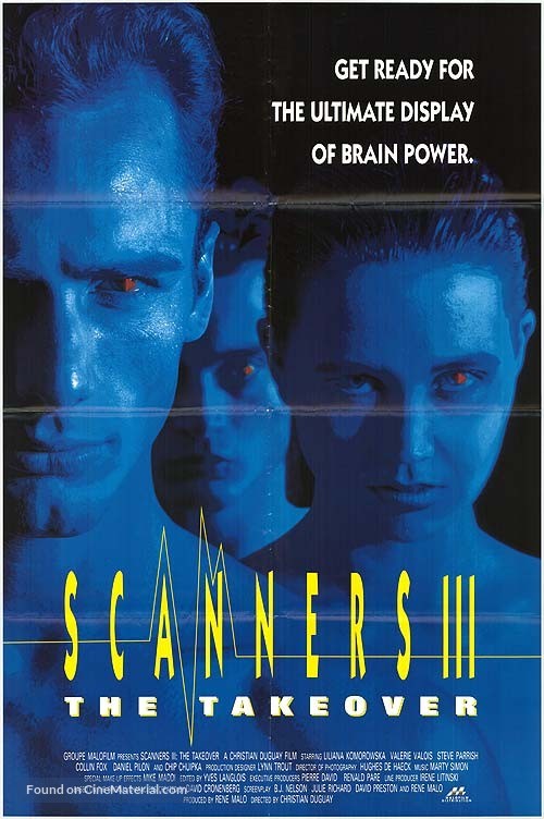 Scanners III: The Takeover - Movie Poster