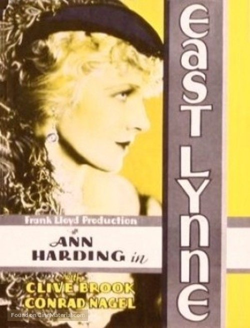 East Lynne - poster