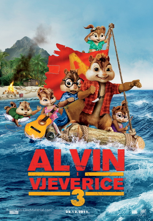 Alvin and the Chipmunks: Chipwrecked - Croatian Movie Poster