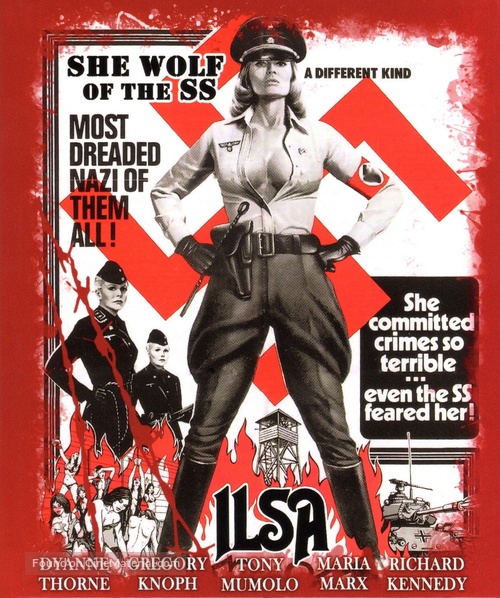 Ilsa: She Wolf of the SS - German Blu-Ray movie cover