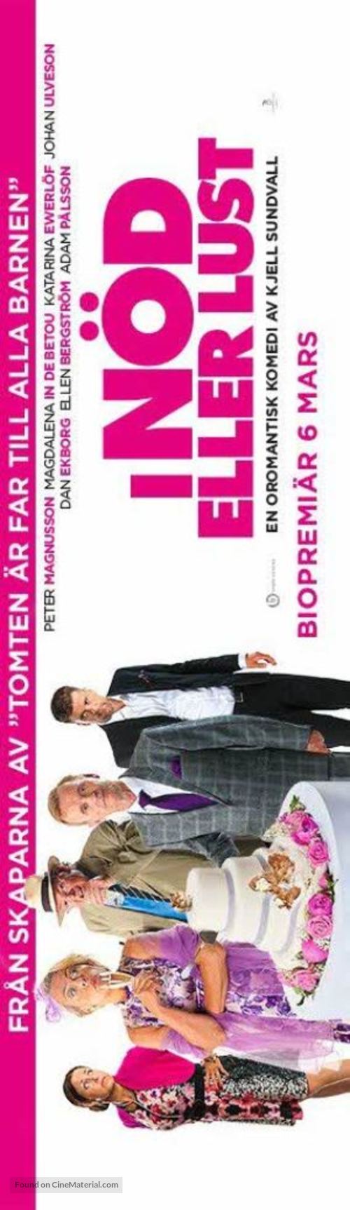 I n&ouml;d eller lust - Swedish Movie Poster
