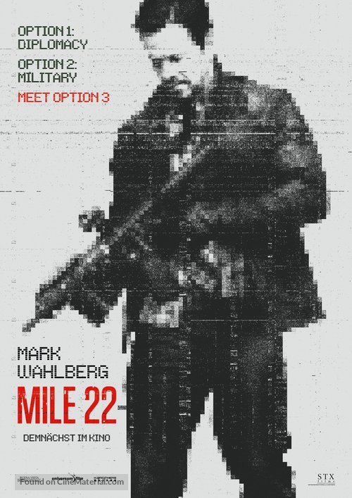 Mile 22 - German Movie Poster
