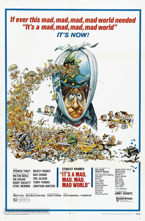 It&#039;s a Mad Mad Mad Mad World - Re-release movie poster