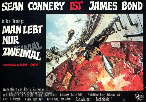 You Only Live Twice 1967 German Movie Poster You Only Live Twice 1967 German Movie Poster