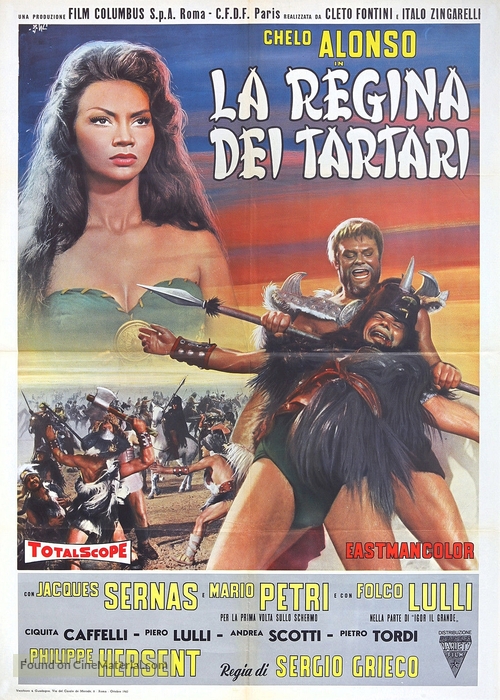 La regina dei tartari - Italian Movie Poster
