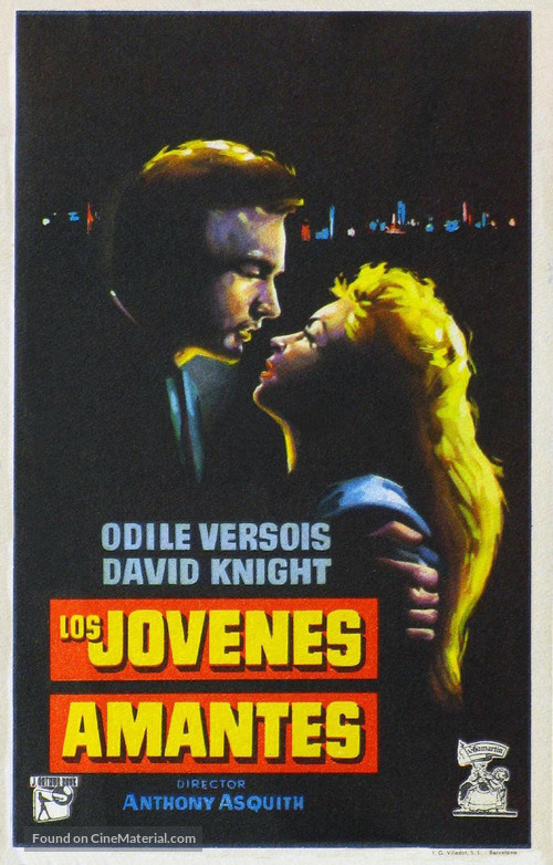 The Young Lovers - Spanish Movie Poster