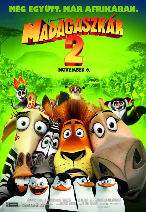 Madagascar: Escape 2 Africa - Hungarian Movie Poster