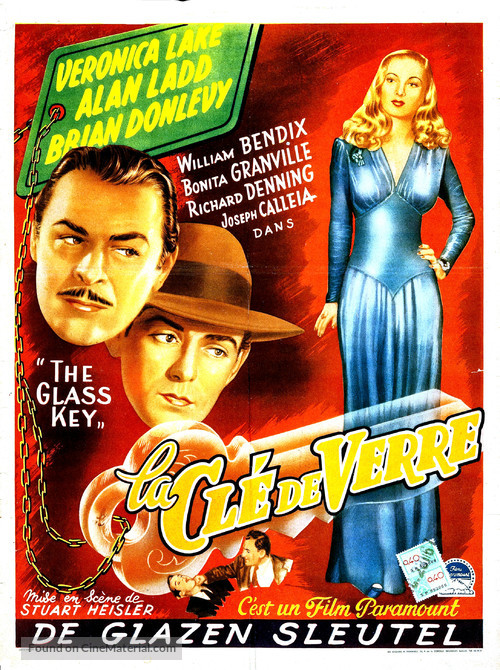 The Glass Key - Belgian Movie Poster