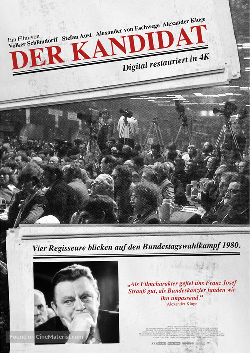 Der Kandidat - German Movie Poster