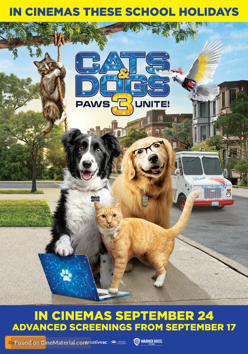 Cats &amp; Dogs 3: Paws Unite - Australian Movie Poster