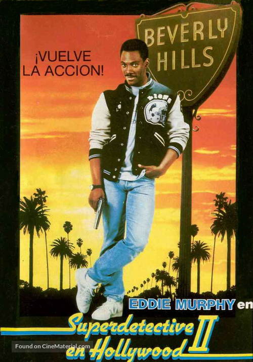 Beverly Hills Cop 2 - Spanish VHS movie cover