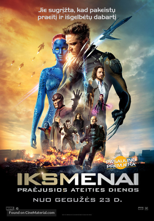 X-Men: Days of Future Past - Lithuanian Movie Poster