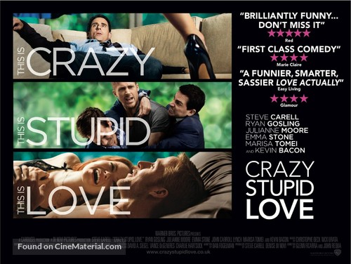 Crazy, Stupid, Love. - British Movie Poster