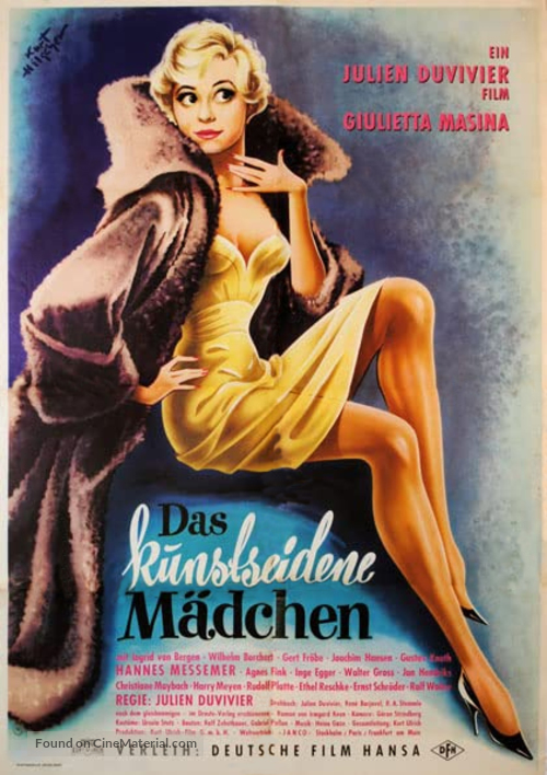 Das kunstseidene M&auml;dchen - German Movie Poster
