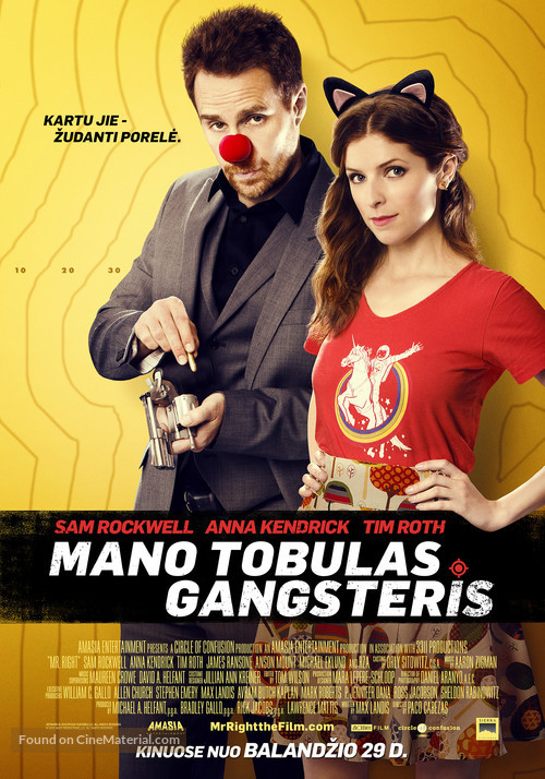 Mr. Right - Lithuanian Movie Poster