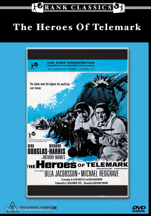 The Heroes of Telemark - Australian Movie Cover