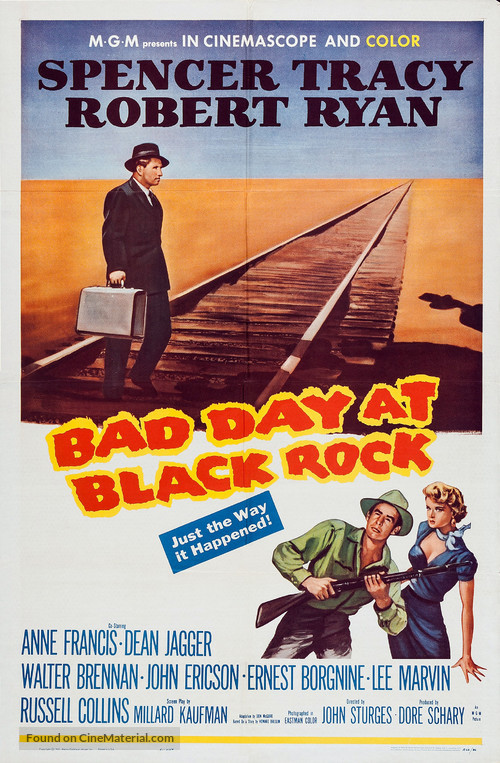 Bad Day at Black Rock - Re-release movie poster