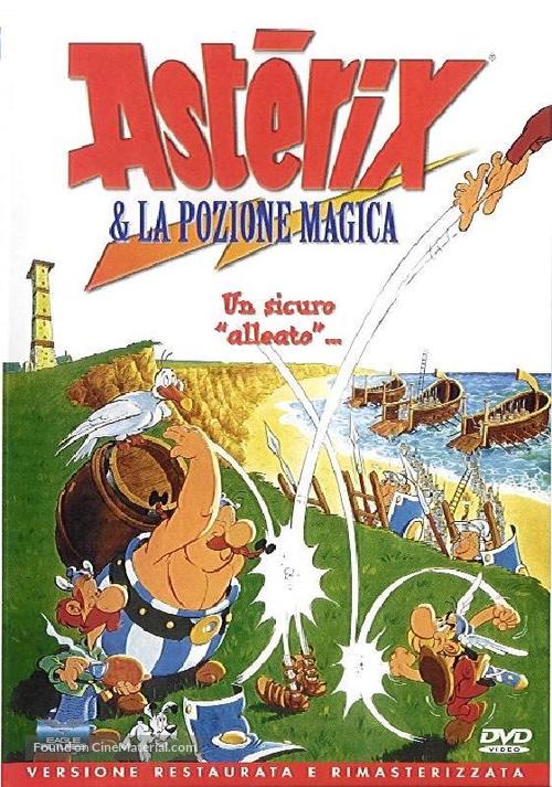 Ast&eacute;rix chez les Bretons - Italian DVD movie cover