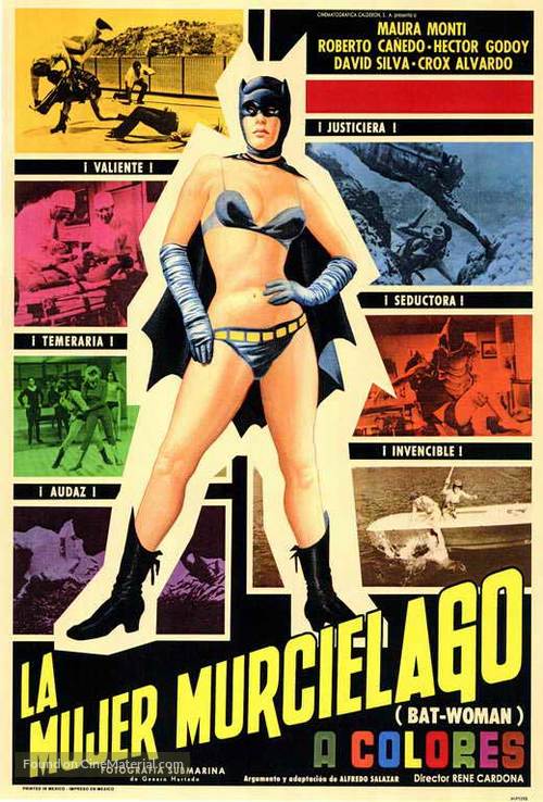 Mujer murci&eacute;lago, La - Mexican Movie Poster