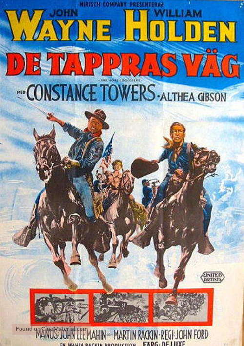 The Horse Soldiers - Swedish Movie Poster