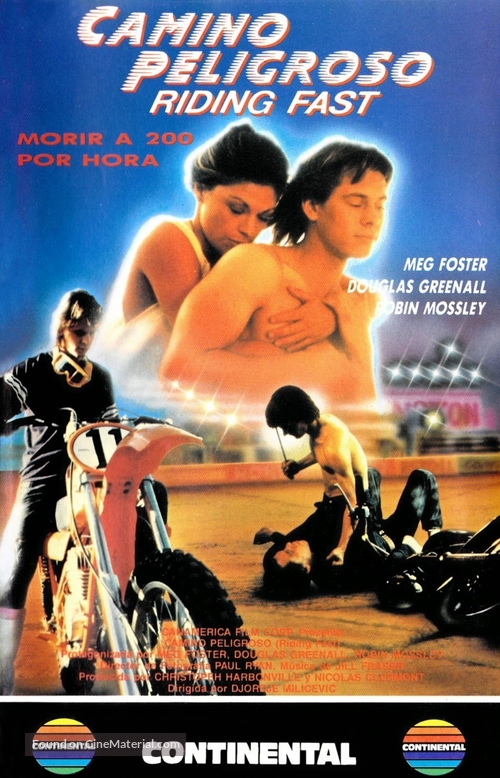 Riding Fast - Spanish VHS movie cover