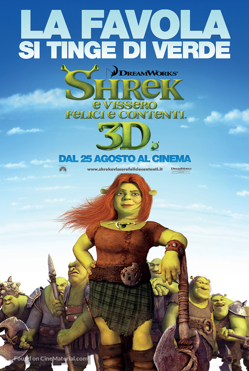 Shrek Forever After - Italian Movie Poster