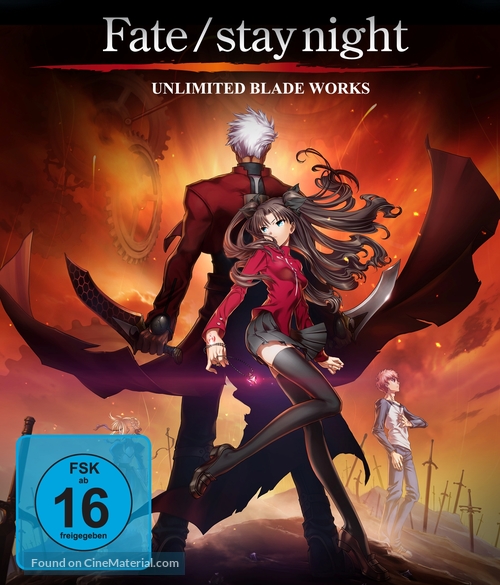 Gekijouban Fate/Stay Night: Unlimited Blade Works - German Blu-Ray movie cover