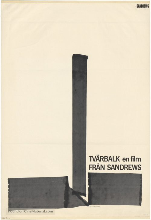 Tv&auml;rbalk - Swedish Movie Poster