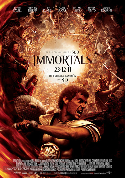 Immortals - Spanish Movie Poster