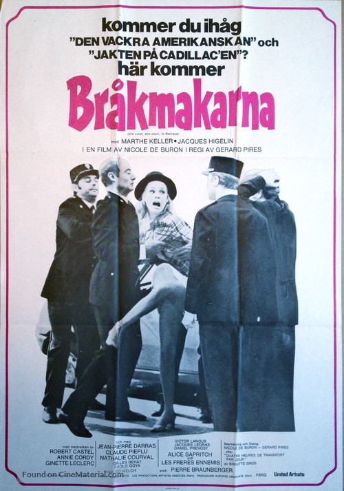 Elle court, elle court la banlieue - Swedish Movie Poster