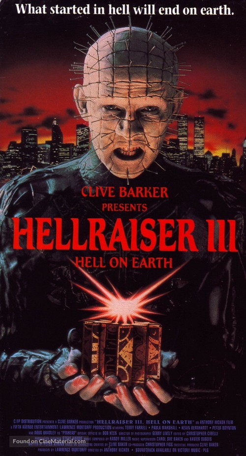 Hellraiser III: Hell on Earth - Movie Cover