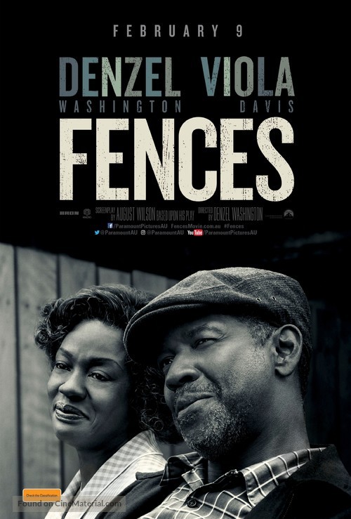 Fences - Australian Movie Poster