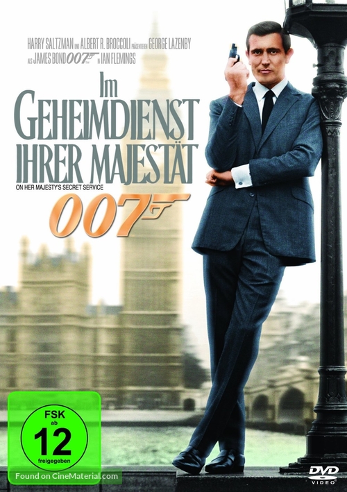 On Her Majesty&#039;s Secret Service - German DVD movie cover