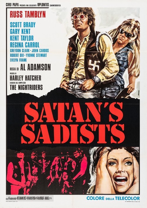 Satan&#039;s Sadists - Italian Movie Poster