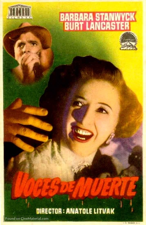 Sorry, Wrong Number - Spanish Movie Poster
