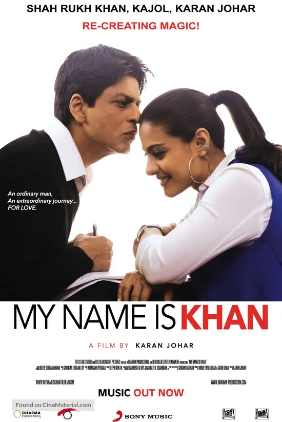 My Name Is Khan 2010 Singaporean Movie Poster